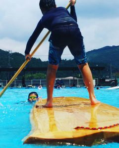 とくしま杉のサップボード  ‐山・川・海をつなぐ木育‐