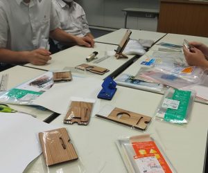 那賀高校森林クリエイト科と「とくしま杉」の木育製品開発！　