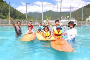 夏の木育！　木頭杉ボード体験！